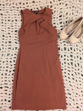 Sleeveless Midi Dress in Rust